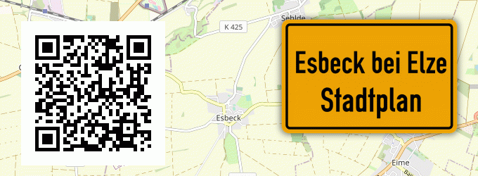Stadtplan Esbeck bei Elze, Leine