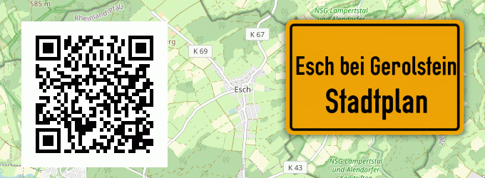 Stadtplan Esch bei Gerolstein