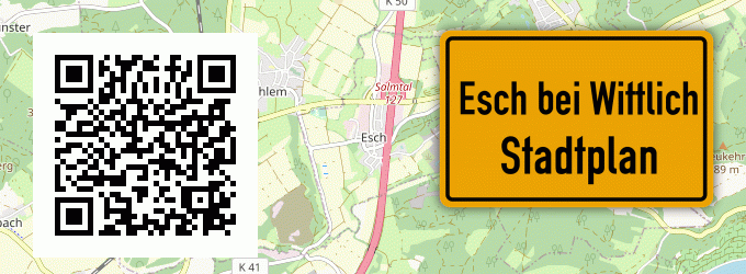 Stadtplan Esch bei Wittlich