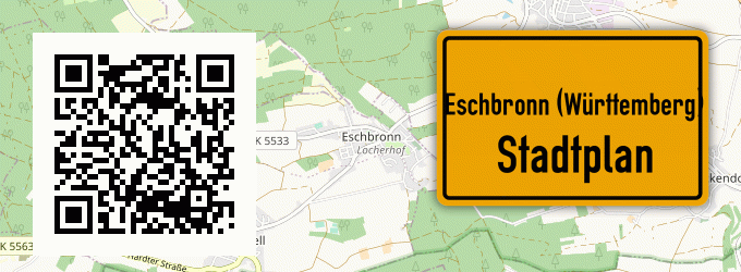 Stadtplan Eschbronn (Württemberg)