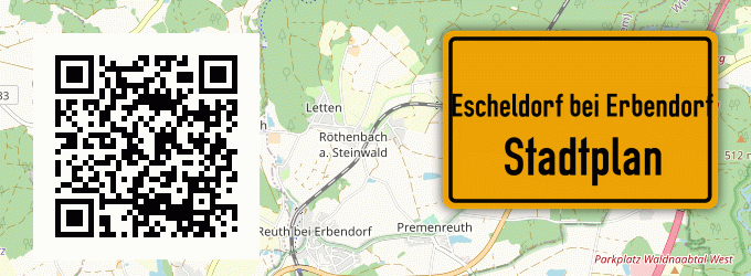 Stadtplan Escheldorf bei Erbendorf