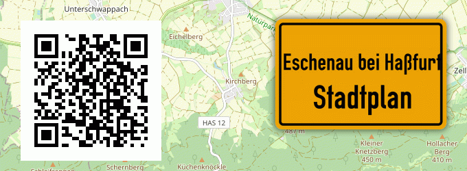 Stadtplan Eschenau bei Haßfurt