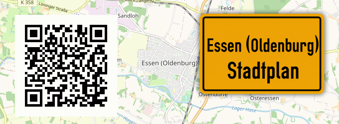 Stadtplan Essen (Oldenburg)