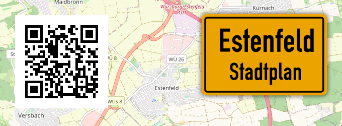 Stadtplan Estenfeld