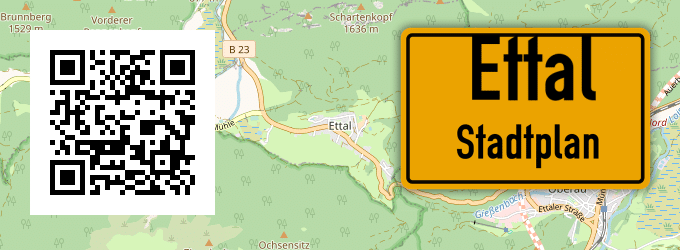Stadtplan Ettal