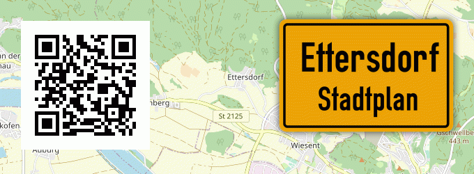 Stadtplan Ettersdorf, Kreis Regensburg