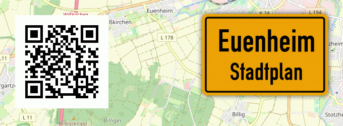Stadtplan Euenheim