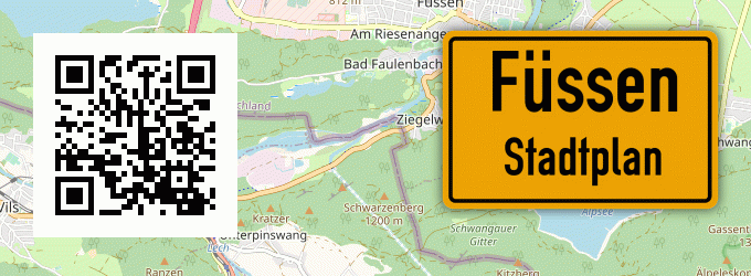 Stadtplan Füssen