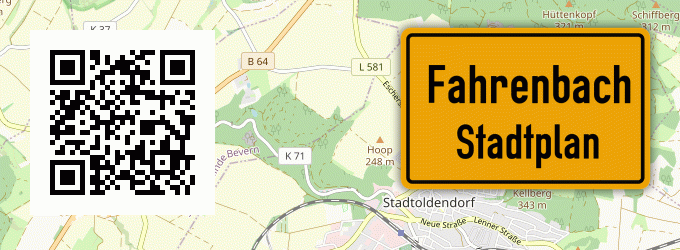 Stadtplan Fahrenbach, Odenwald