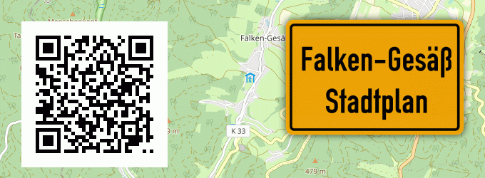 Stadtplan Falken-Gesäß