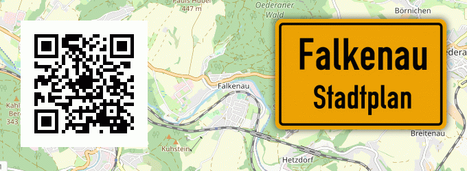 Stadtplan Falkenau, Sachsen