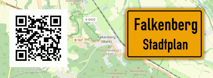 Stadtplan Falkenberg, Kreis Cloppenburg