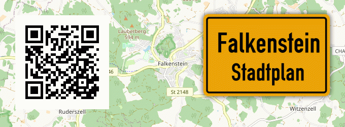 Stadtplan Falkenstein, Pfalz