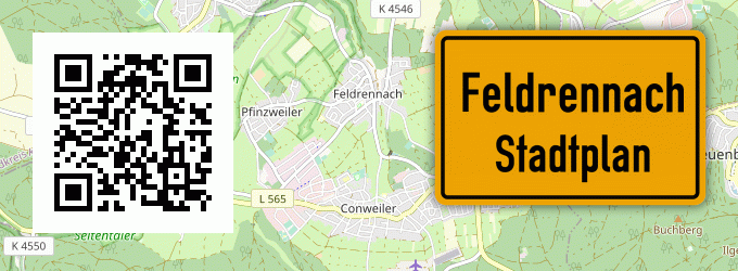 Stadtplan Feldrennach
