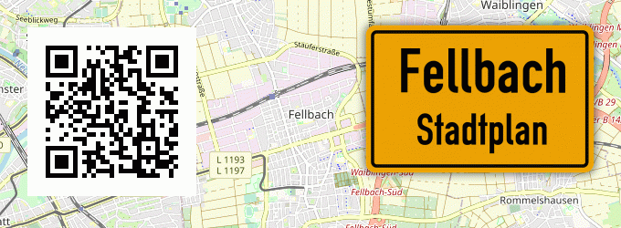 Stadtplan Fellbach