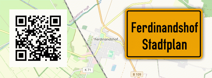 Stadtplan Ferdinandshof, Vorpommern