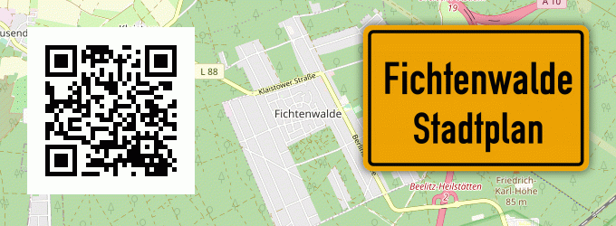 Stadtplan Fichtenwalde