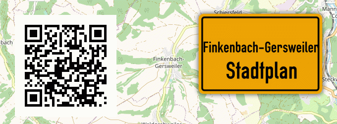 Stadtplan Finkenbach-Gersweiler