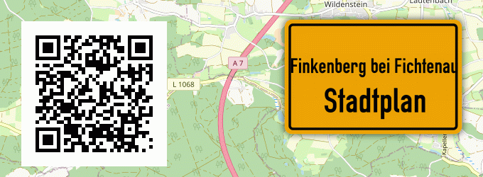 Stadtplan Finkenberg bei Fichtenau