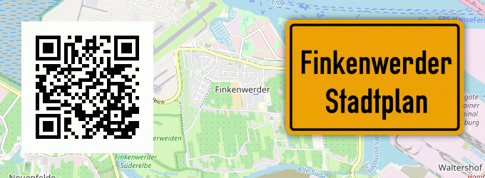 Stadtplan Finkenwerder