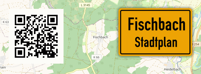 Stadtplan Fischbach, Kreis Alsfeld