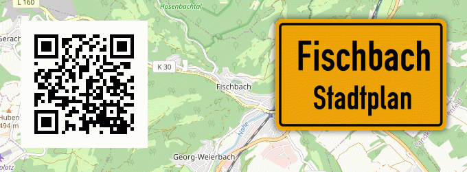 Stadtplan Fischbach, Kreis Kronach