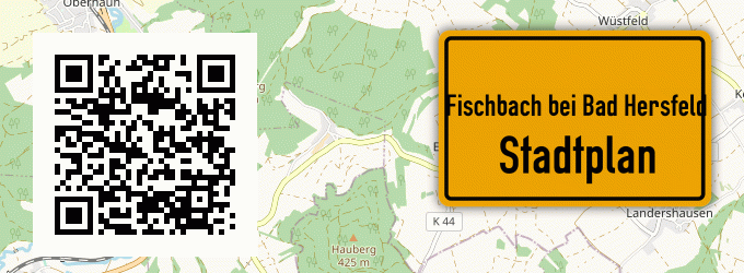 Stadtplan Fischbach bei Bad Hersfeld
