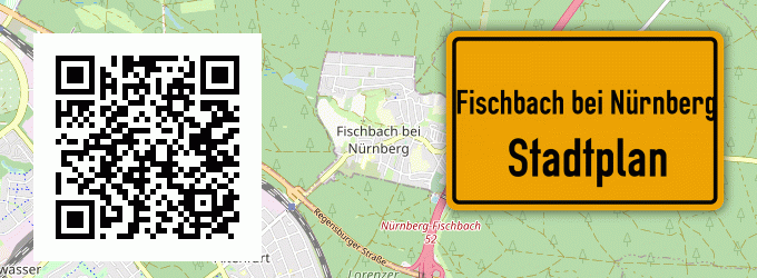 Stadtplan Fischbach bei Nürnberg