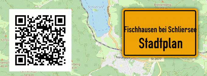Stadtplan Fischhausen bei Schliersee