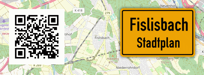 Stadtplan Fislisbach