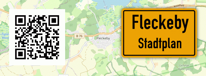 Stadtplan Fleckeby