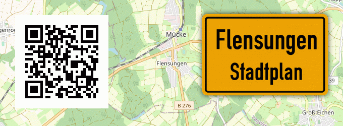 Stadtplan Flensungen, Hessen