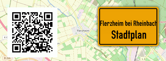 Stadtplan Flerzheim bei Rheinbach