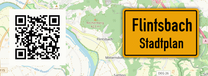 Stadtplan Flintsbach, Niederbayern