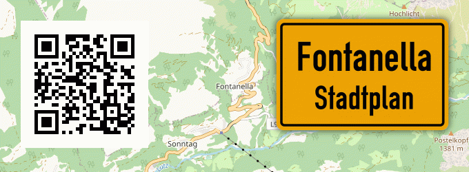 Stadtplan Fontanella