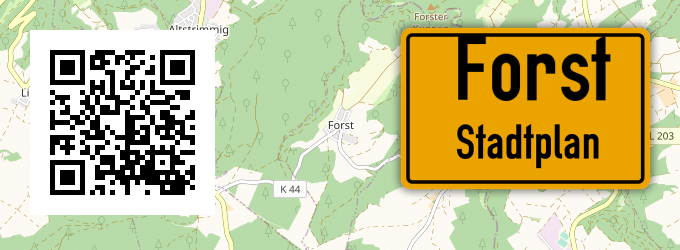 Stadtplan Forst, Mittelfranken