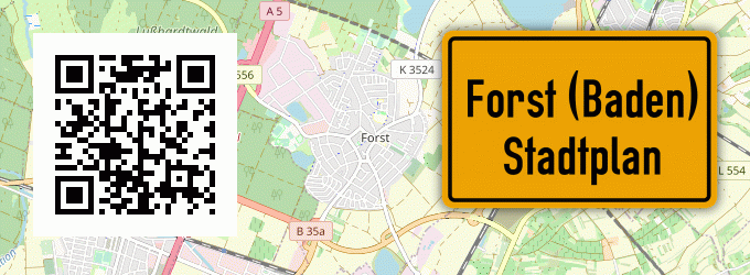Stadtplan Forst (Baden)