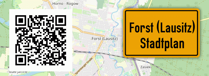 Stadtplan Forst (Lausitz)