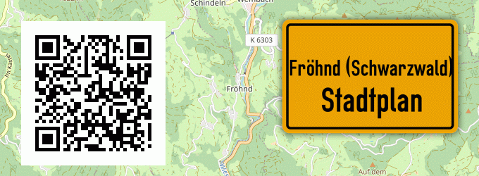 Stadtplan Fröhnd (Schwarzwald)