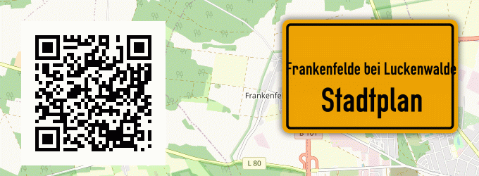 Stadtplan Frankenfelde bei Luckenwalde