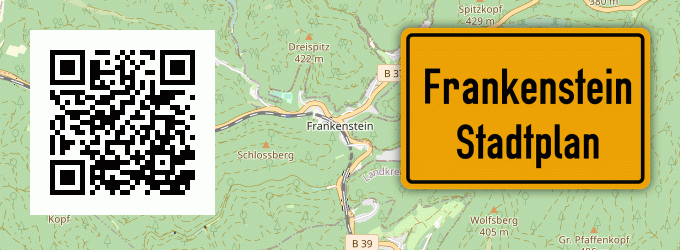 Stadtplan Frankenstein, Pfalz