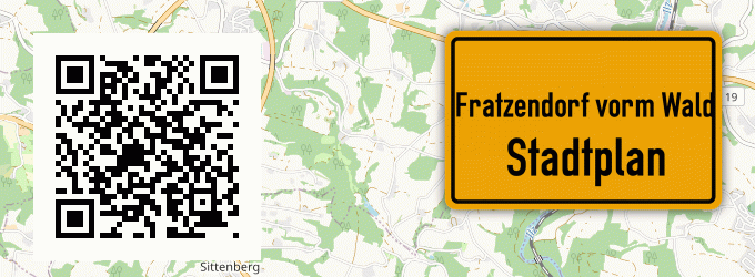 Stadtplan Fratzendorf vorm Wald
