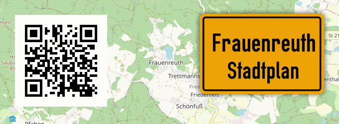 Stadtplan Frauenreuth, Kreis Ebersberg, Oberbayern