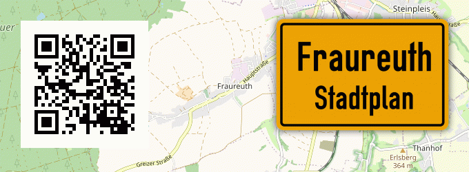 Stadtplan Fraureuth