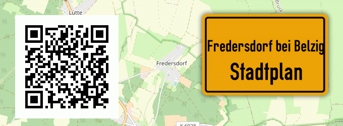 Stadtplan Fredersdorf bei Belzig