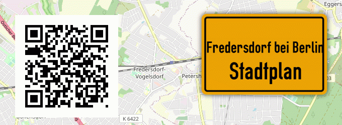 Stadtplan Fredersdorf bei Berlin