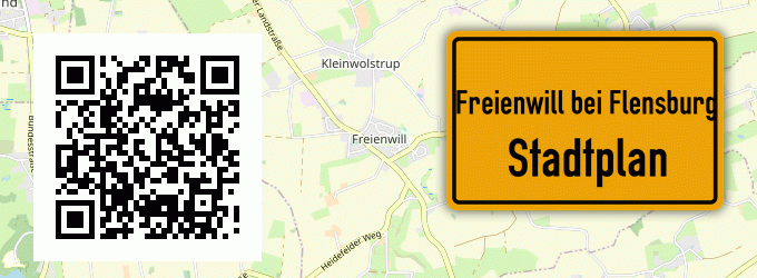 Stadtplan Freienwill bei Flensburg