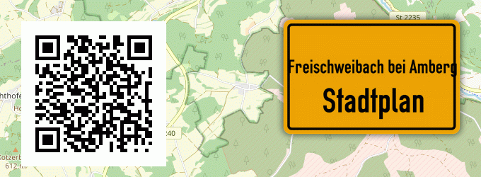 Stadtplan Freischweibach bei Amberg, Oberpfalz