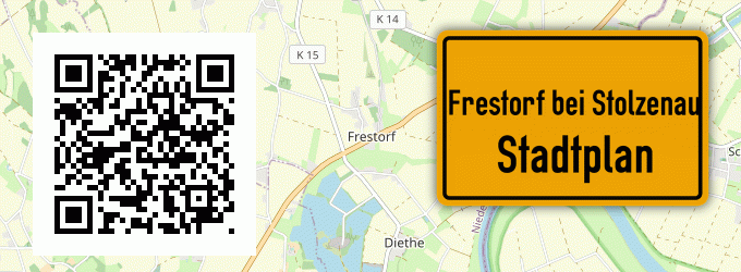 Stadtplan Frestorf bei Stolzenau, Weser