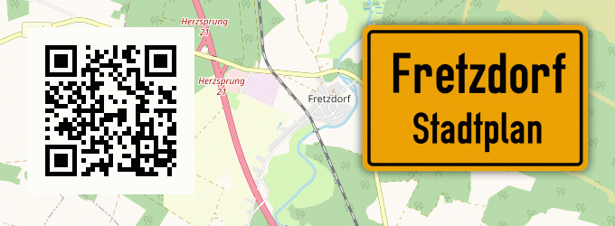 Stadtplan Fretzdorf